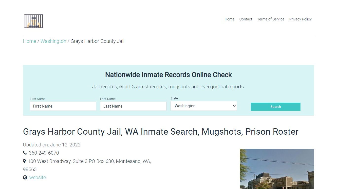 Grays Harbor County Jail, WA Inmate Search, Mugshots, Prison Roster ...
